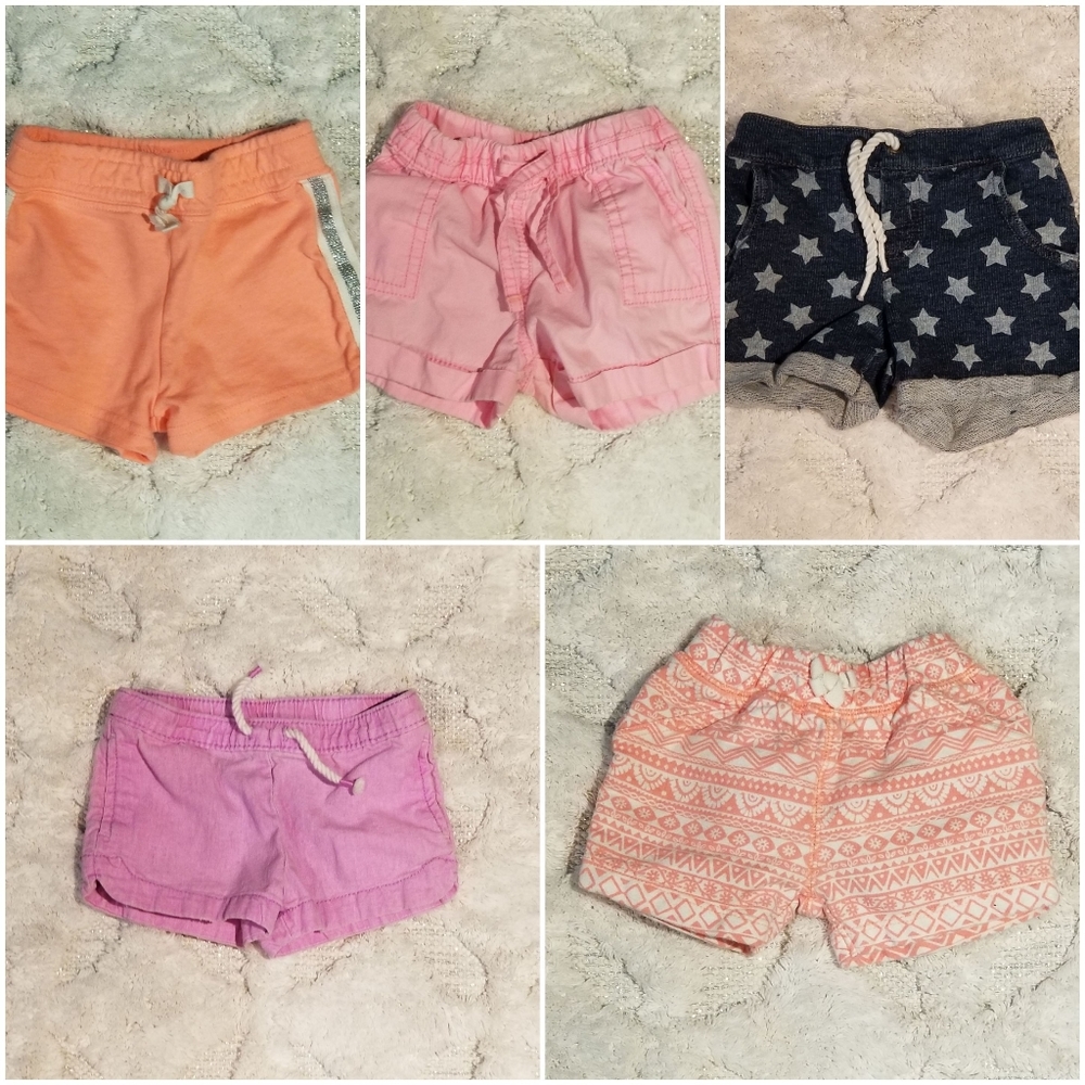 Bundle of toddler girls shorts